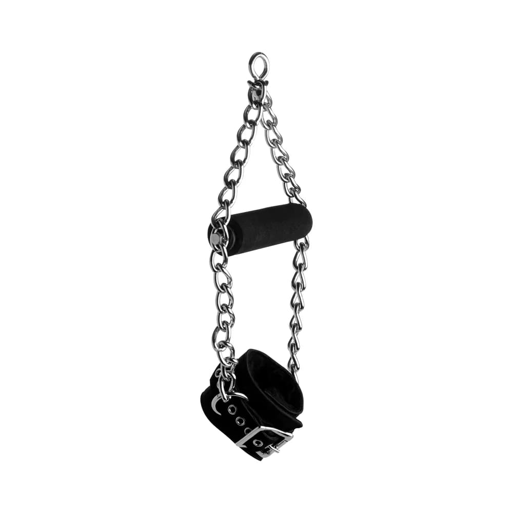 Strict Leather Fur Lined Nubuck Suspension Cuffs with Grip thumbnail 2