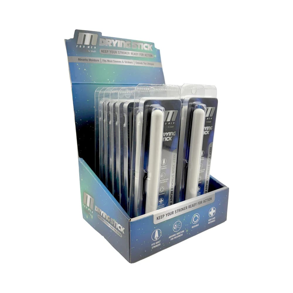 M for Men Drying Stick White 12-Piece Counter Display thumbnail 2