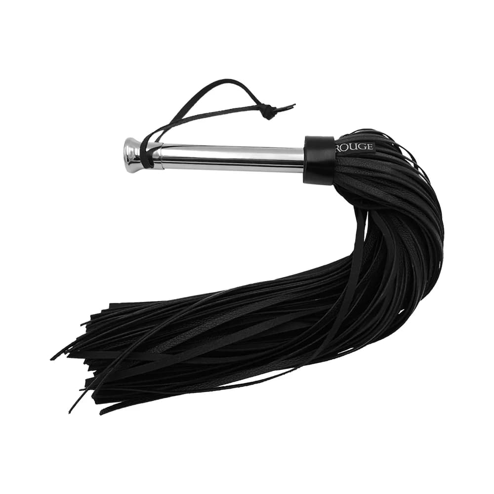 Rouge Leather Flogger with Steel Handle thumbnail 2