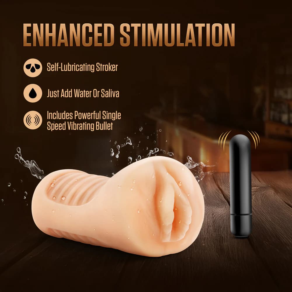 EnLust Georgia Male Masturbator with Bullet Vibrator thumbnail 10