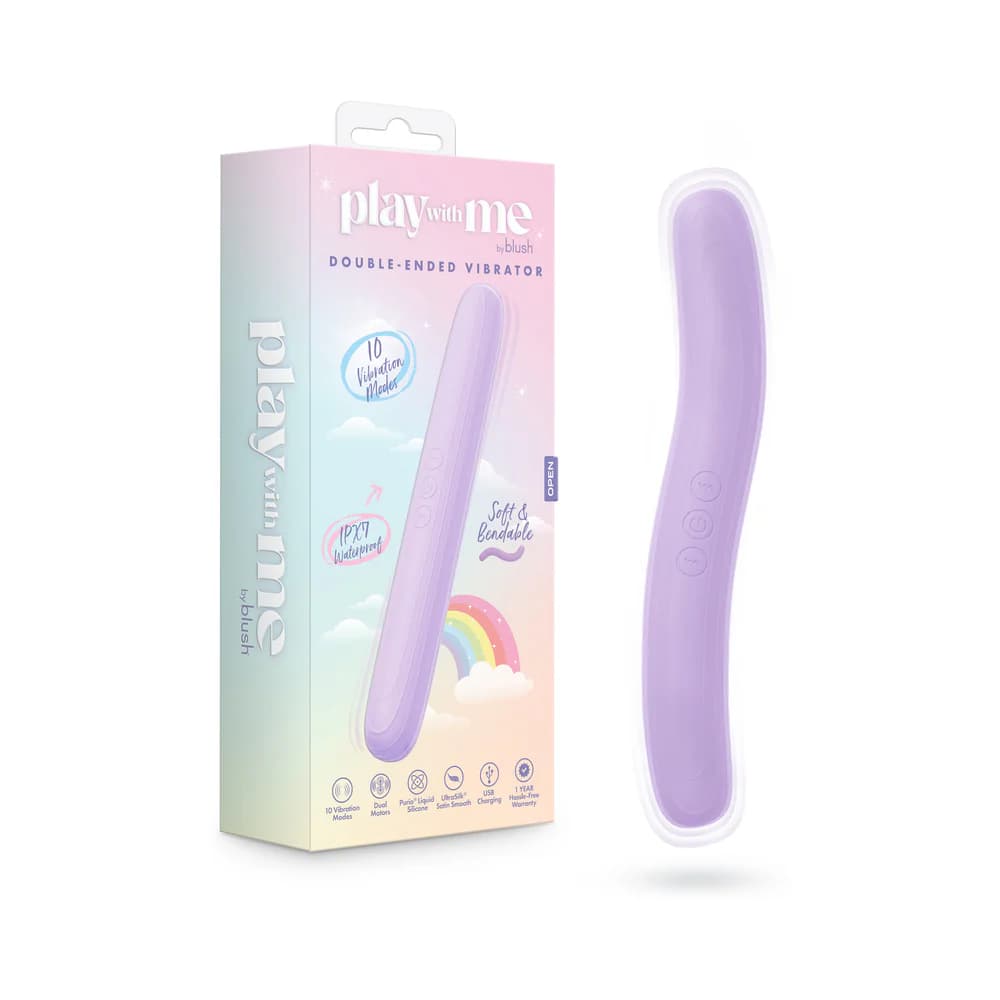 Play With Me Silicone Double-Ended Vibrator