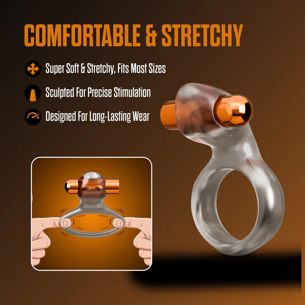 Stay Hard Vibrating Cock Ring Set with Sleeve 2 thumbnail 10