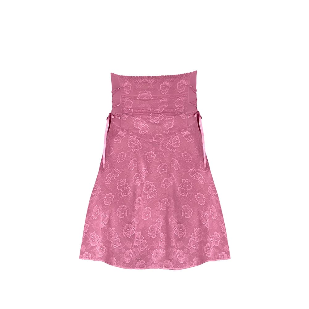 Magic Silk Wisteria Mist Halter Babydoll & G-Set Pink S/M thumbnail 7