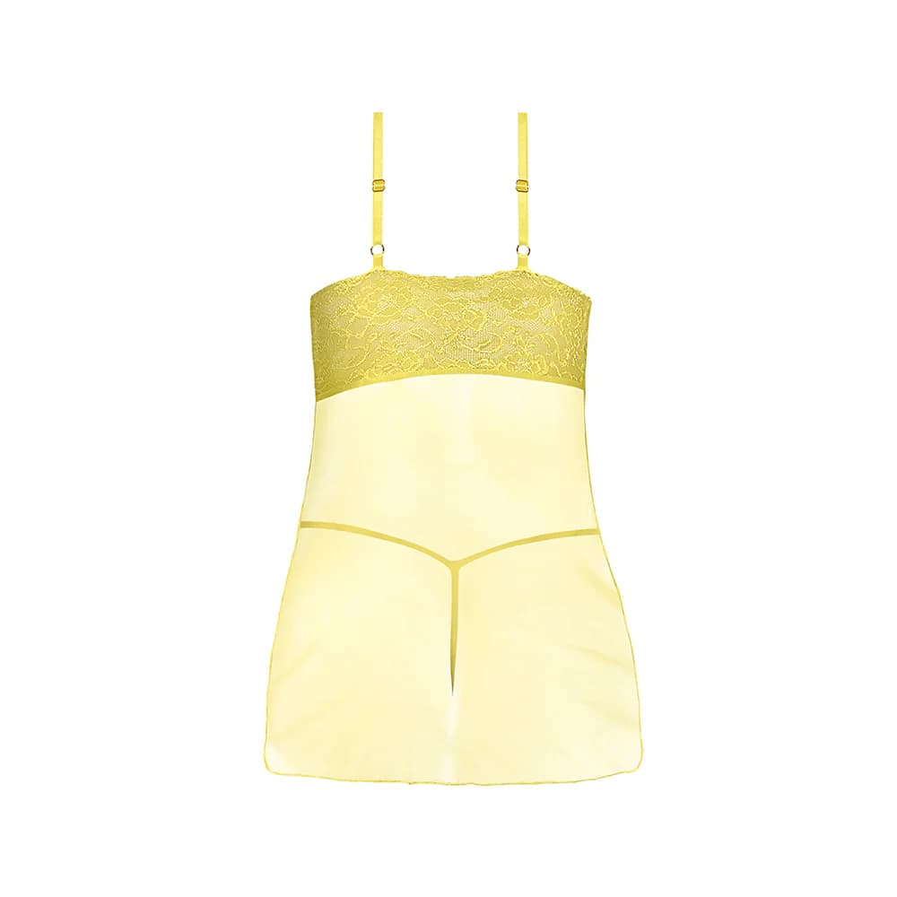 Magic Silk Daffodil Dreams Babydoll & G-Set Yellow Queen Size thumbnail 6