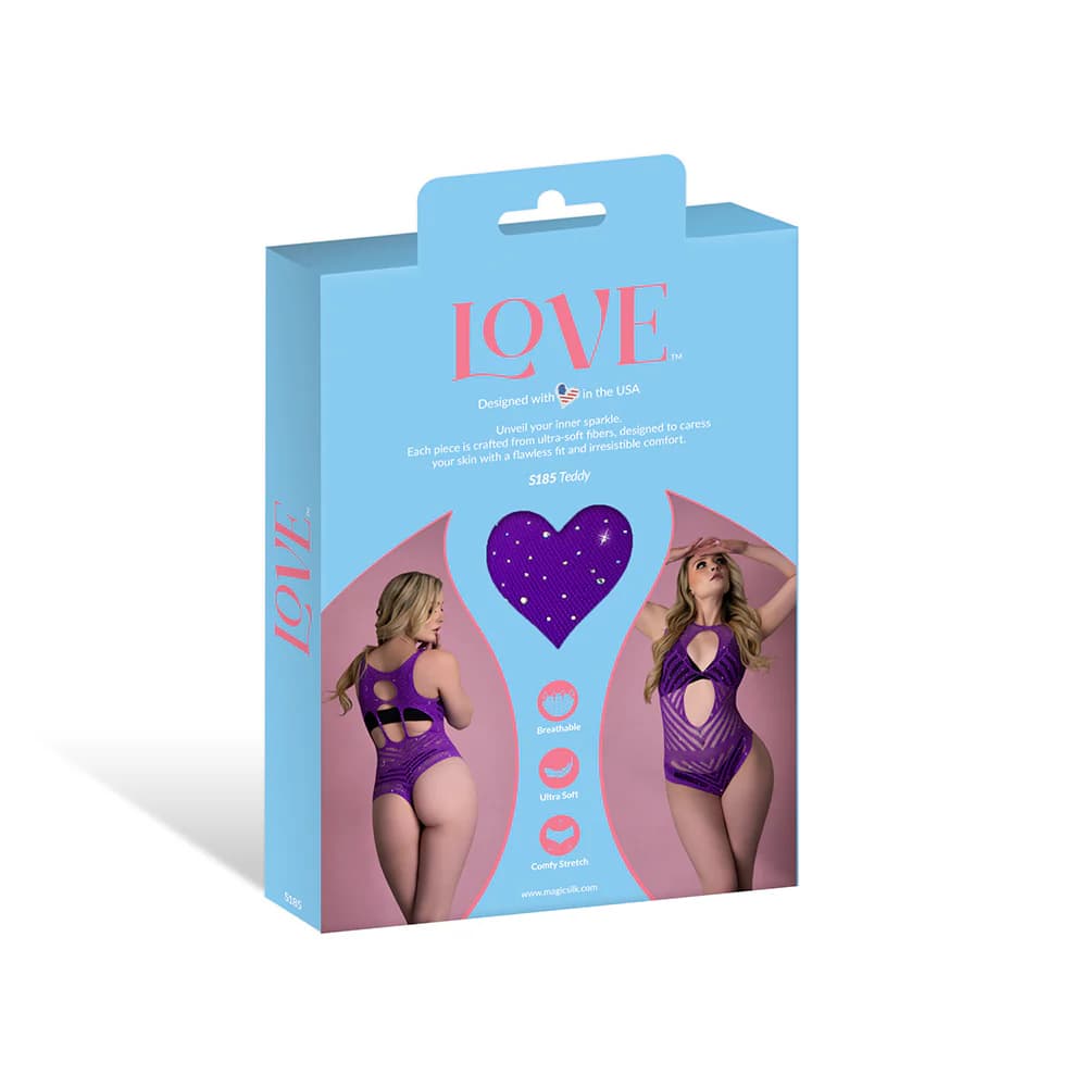 Magic Silk Seamless Teddy Violet O/S thumbnail 7