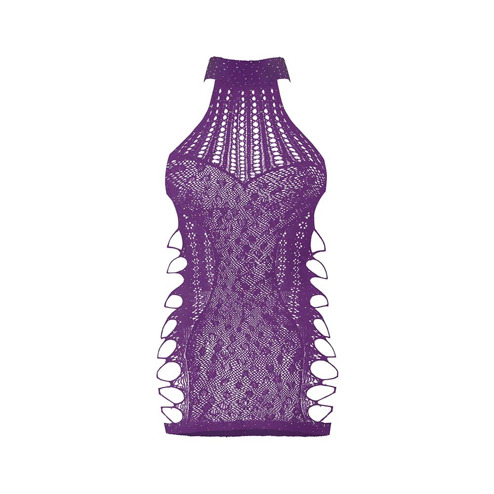 Magic Silk Seamless Dress Violet O/S thumbnail 5