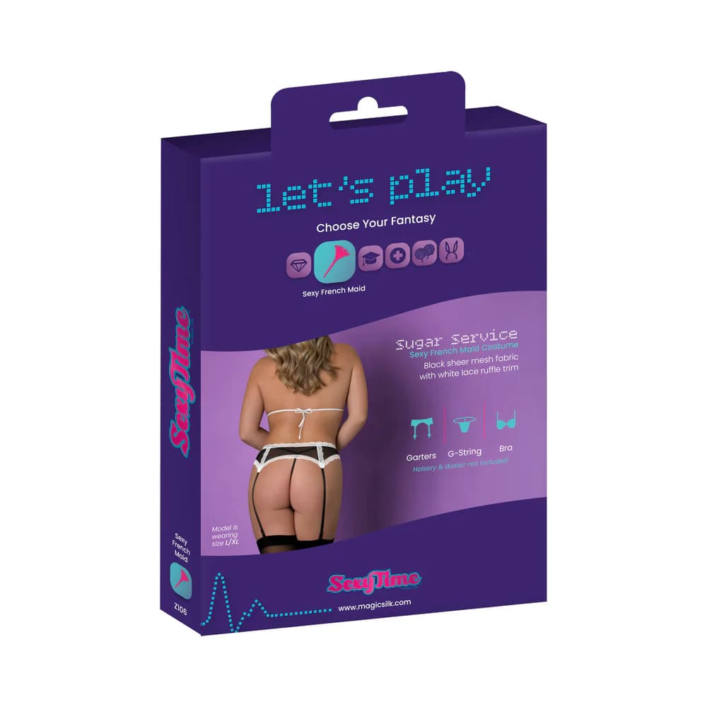 Magic Silk Sexy Time Sugar Service Black S/M thumbnail 8