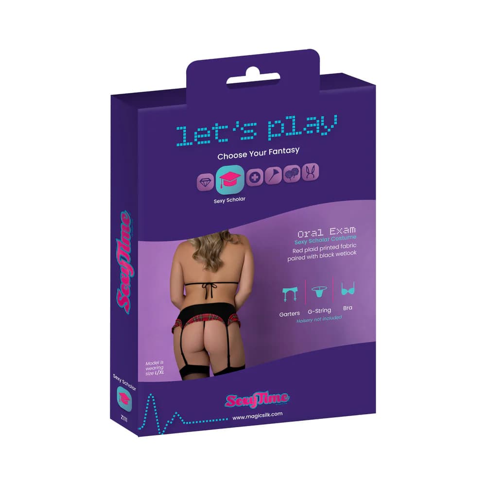 Magic Silk Sexy Time Oral Exam Red L/XL thumbnail 7