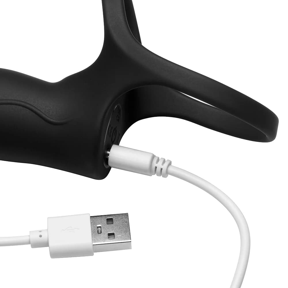 JOCK Enhancers Double Thrust Thrusting & Vibrating Double Penetration C-Ring w/ Remote thumbnail 10