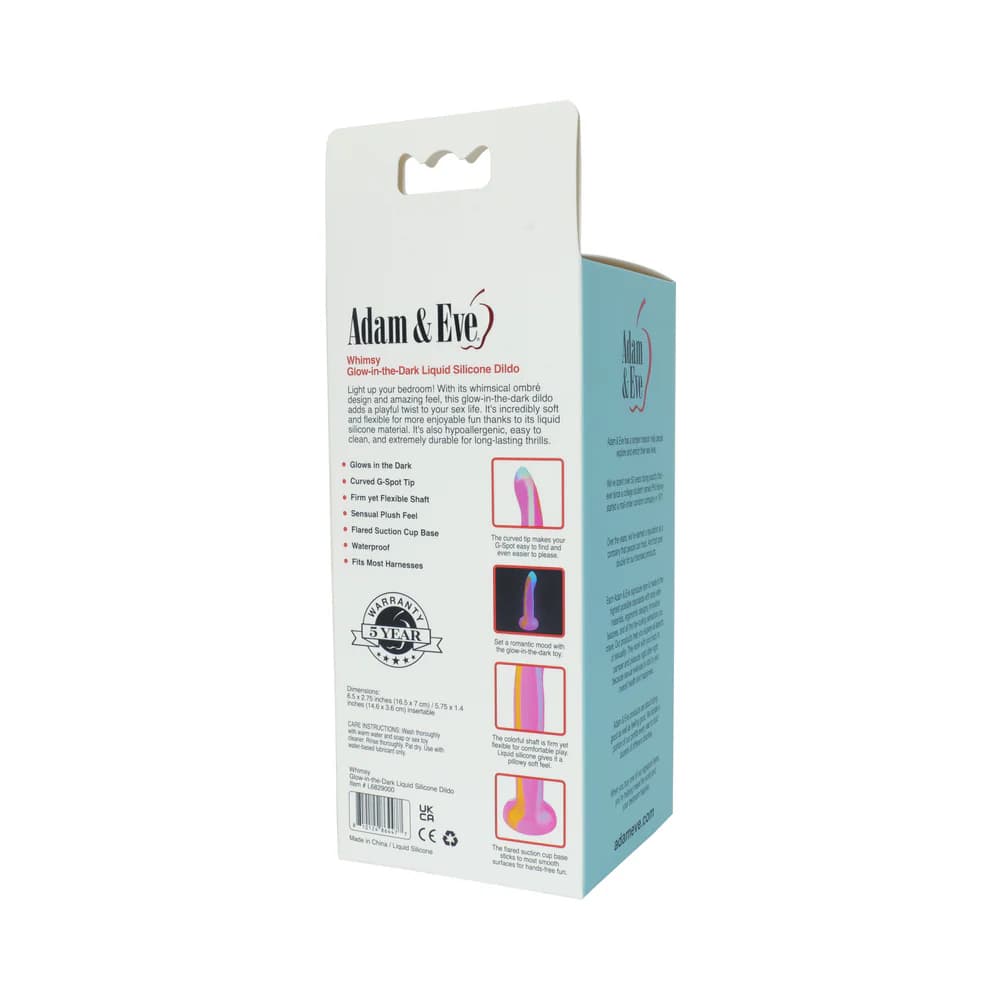 Adam & Eve Whimsy Glow-In-The-Dark Dildo thumbnail 9