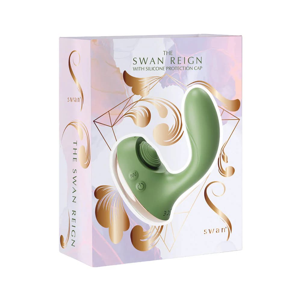 Swan Reign Dual Stimulator Green