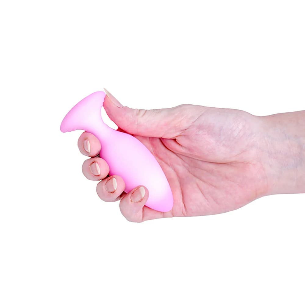 Softies Dual Layer Butt Plug 4 in. Pink thumbnail 4