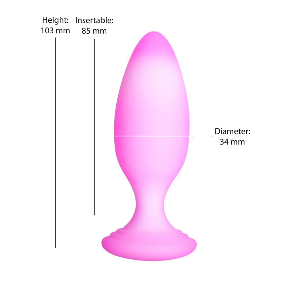 Softies Dual Layer Butt Plug 4 in. Pink thumbnail 6