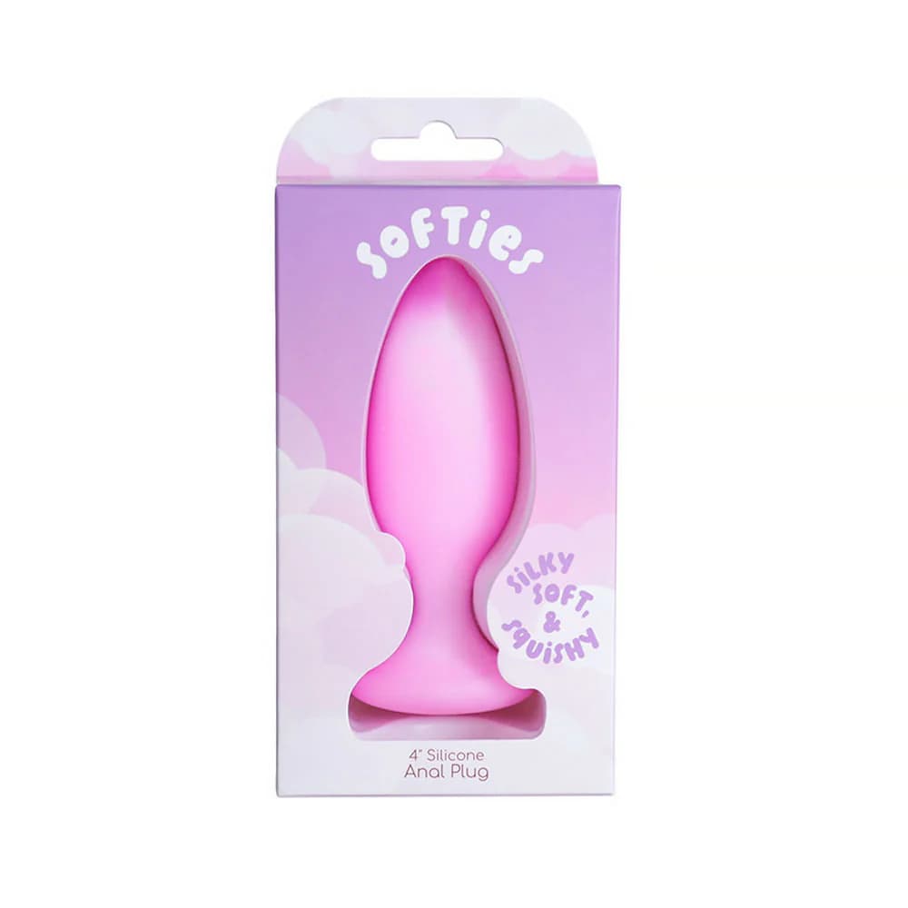 Softies Dual Layer Butt Plug 4 in. Pink thumbnail 7