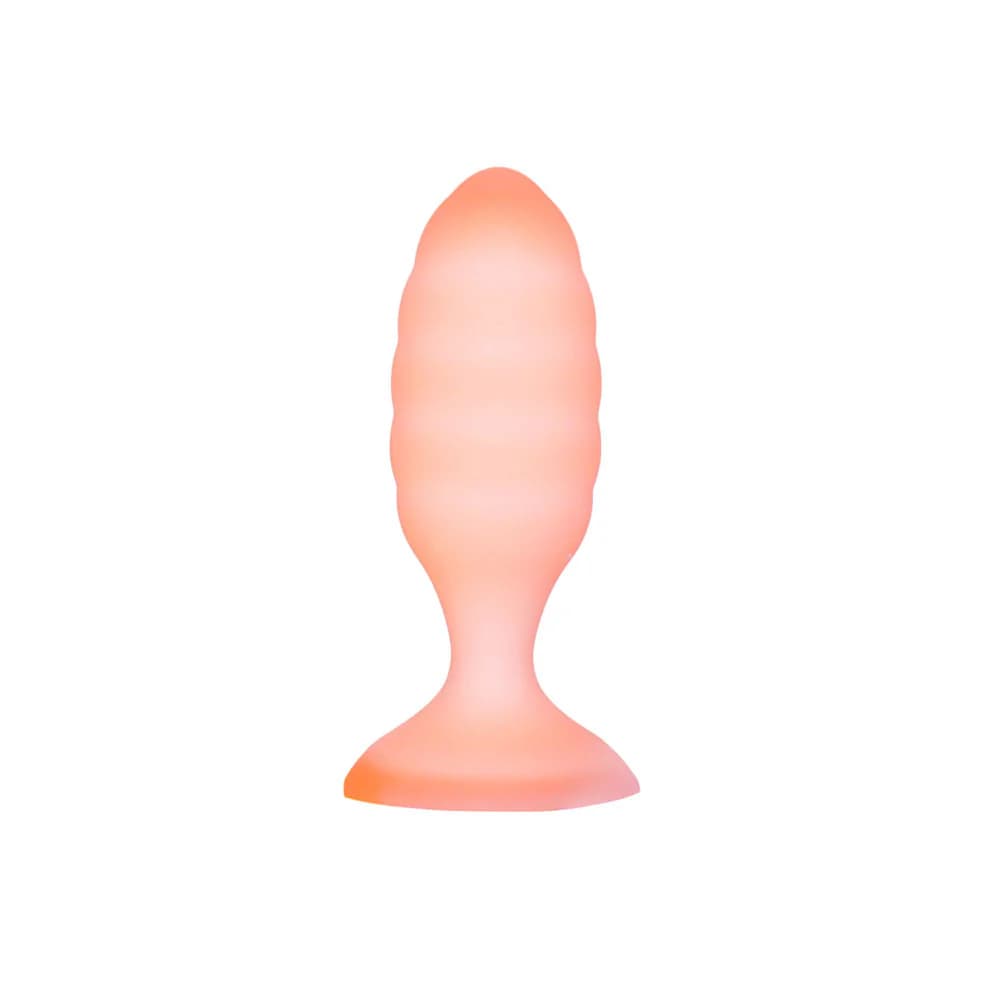 Softies Dual Layer Butt Plug 4 in. Orange thumbnail 2