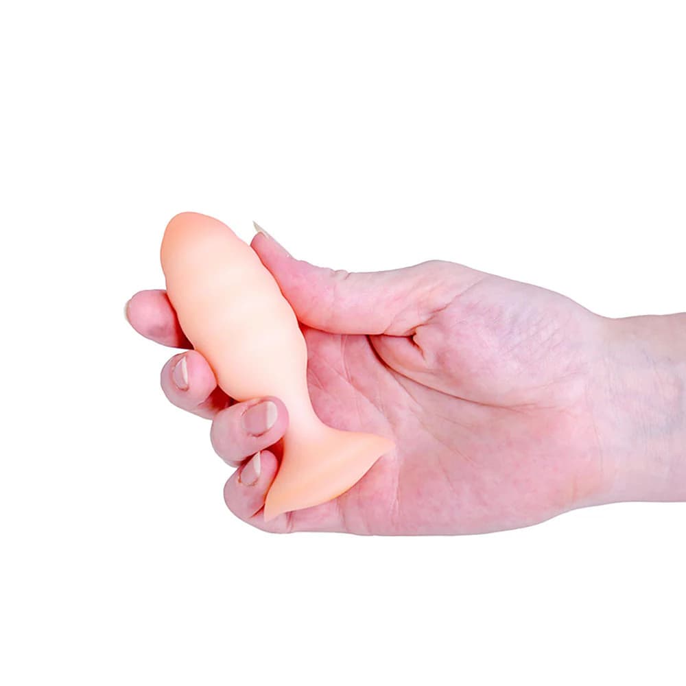 Softies Dual Layer Butt Plug 4 in. Orange thumbnail 4