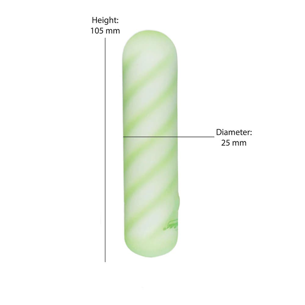 Softies Dual Layer Bullet 4 in. Green thumbnail 6