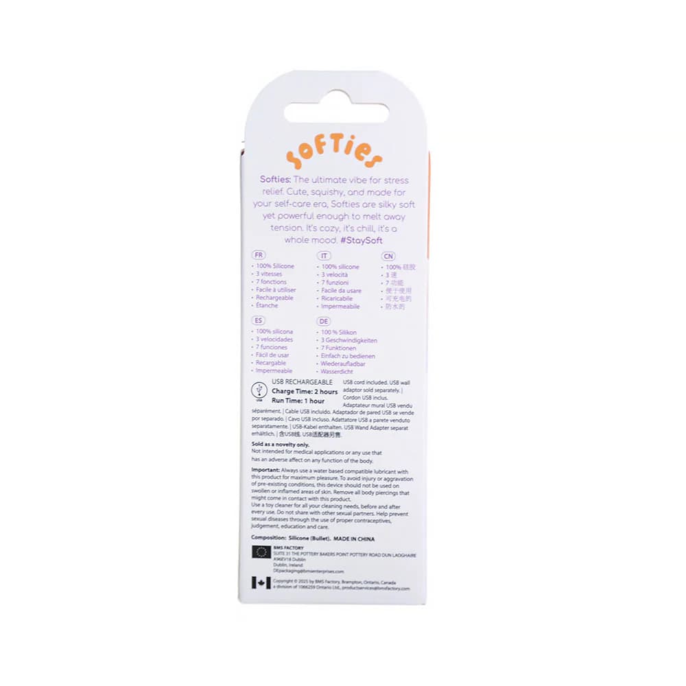 Softies Dual Layer Bullet 4 in. Orange thumbnail 8