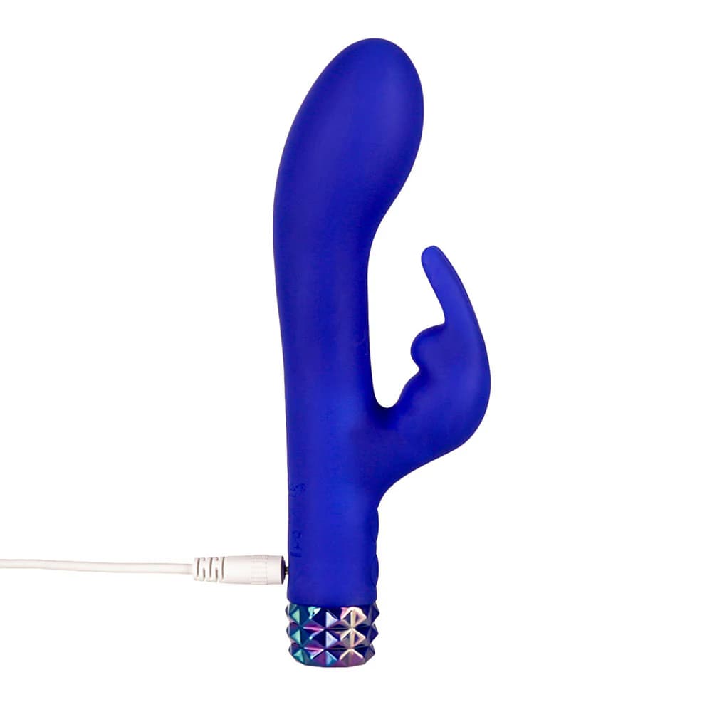 M'Lady Bunny Vibrator 6 in. Blue thumbnail 6