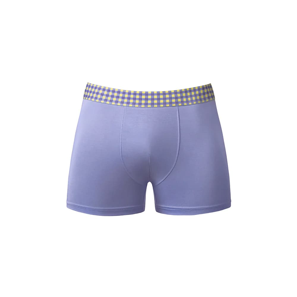 Male Power So Cumfy Gingham Boxer Brief Purple S thumbnail 4
