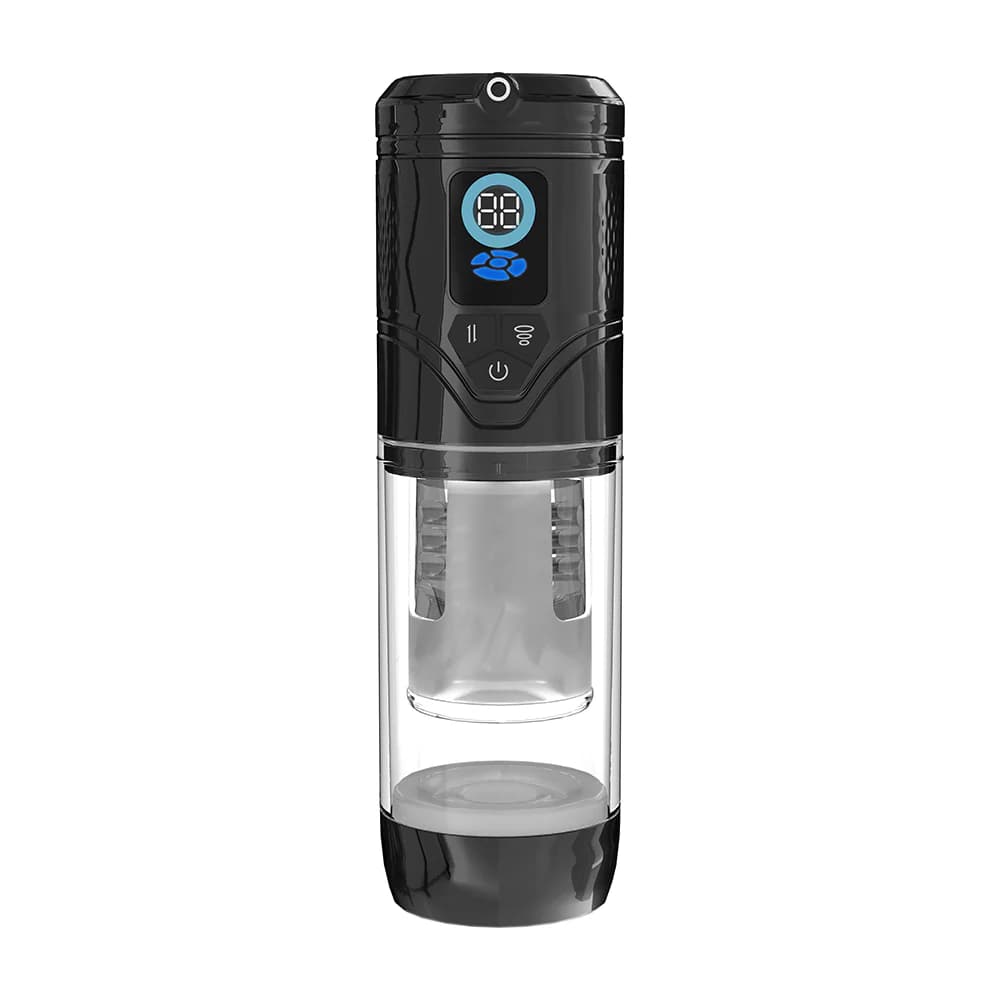 PUMPED Sensurge Automatic Rechargeable Heating Suction Masturbator Black thumbnail 2