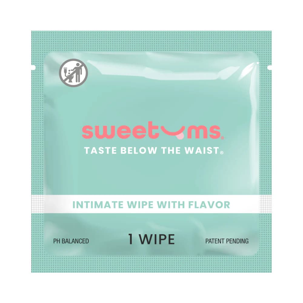 Sweetums Intimate Wipes Sweet Mint Flavor 10-Pack thumbnail 2