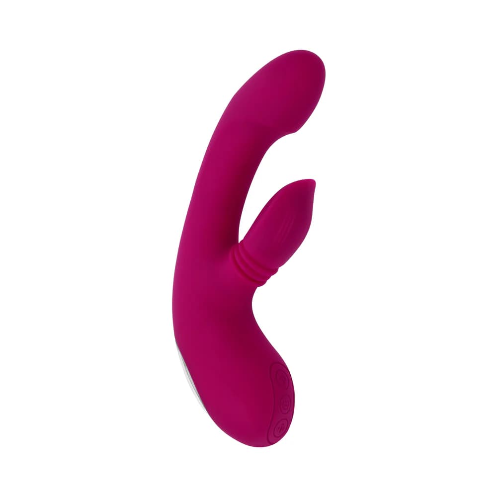 Evolved Gentle Persuasion Circular Clitoral Massager Burgundy thumbnail 4