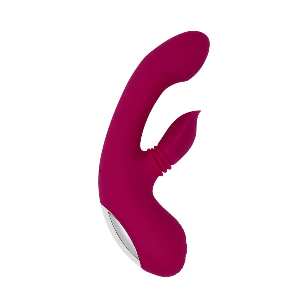 Evolved Gentle Persuasion Circular Clitoral Massager Burgundy thumbnail 5