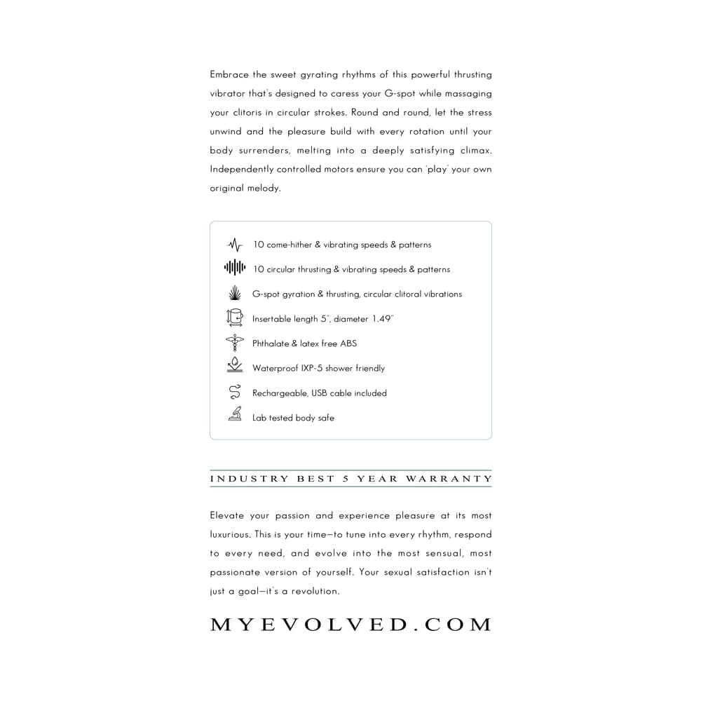 Evolved Rub Me Tender G-Spot Gyration & Thrusting Mint thumbnail 9