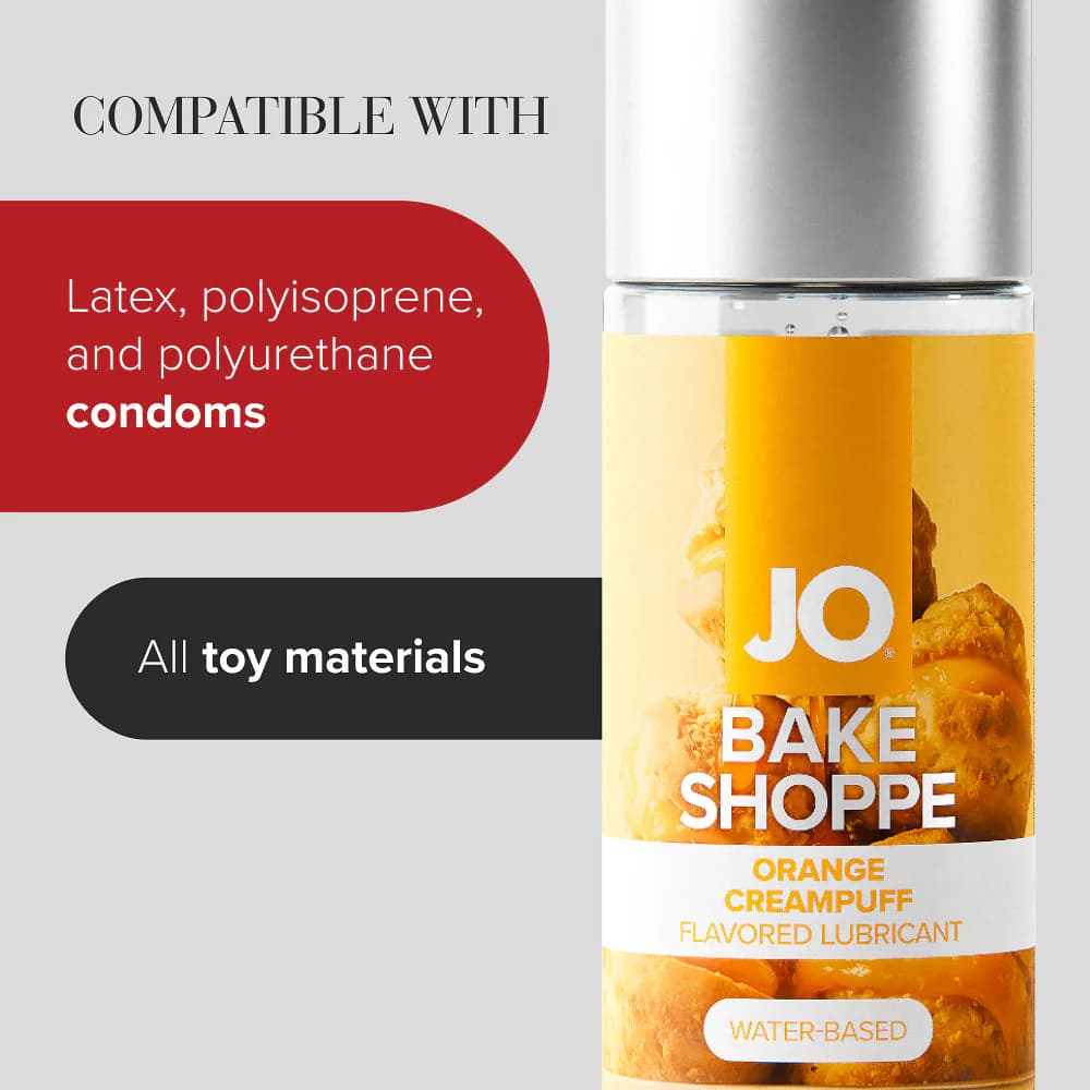JO Bake Shoppe Orange Creampuff Flavored Water-Based Lubricant 2 oz. thumbnail 5