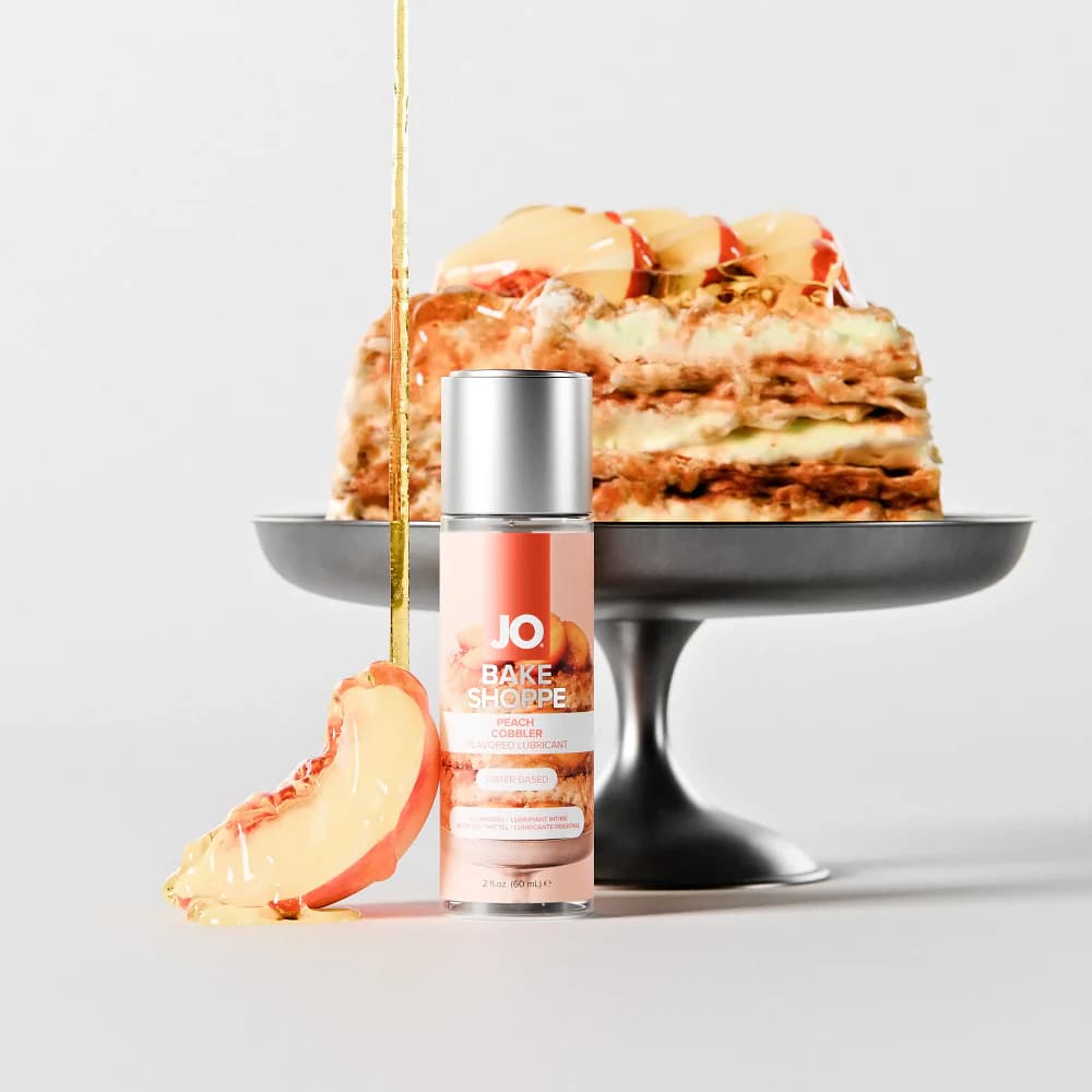JO Bake Shoppe Peach Cobbler Flavored Water-Based Lubricant 2 oz. thumbnail 2