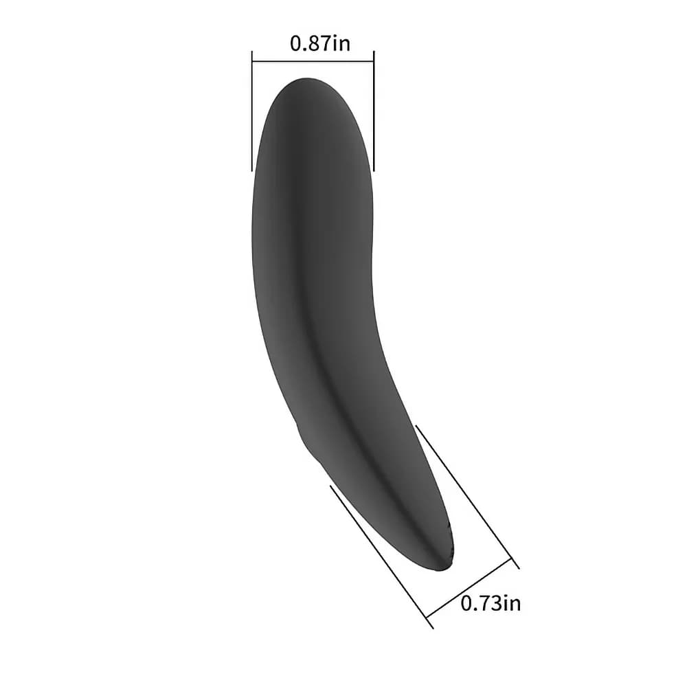 Spectrum Essentials Rechargeable Silicone Compact External Vibrator Black thumbnail 6