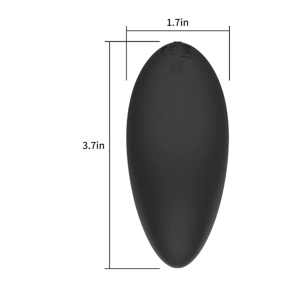 Spectrum Essentials Rechargeable Silicone Compact External Vibrator Black thumbnail 7