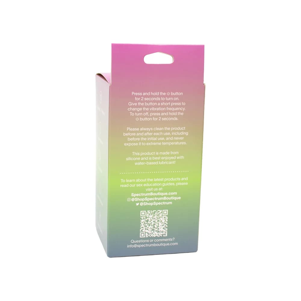 Spectrum Essentials Rechargeable Silicone Compact External Vibrator Black thumbnail 9