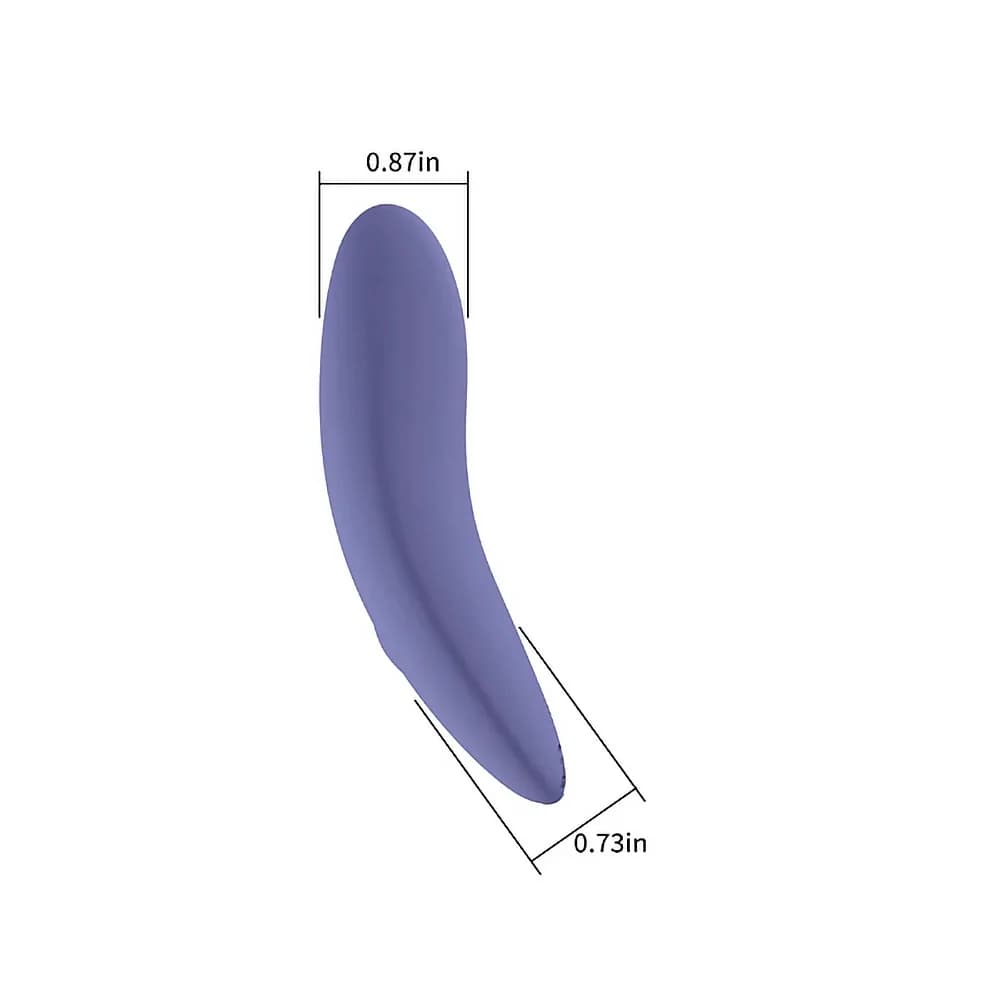 Spectrum Essentials Rechargeable Silicone Compact External Vibrator Purple thumbnail 6