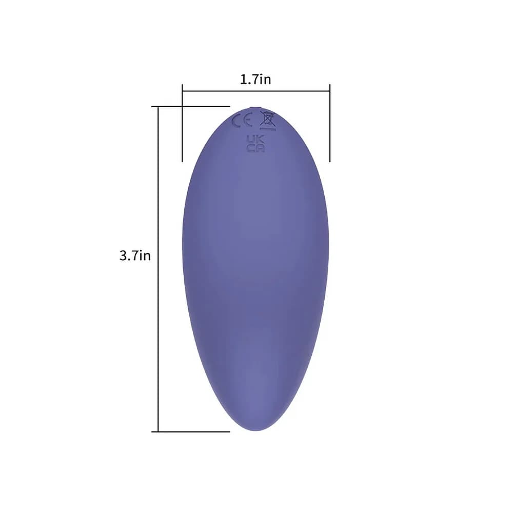 Spectrum Essentials Rechargeable Silicone Compact External Vibrator Purple thumbnail 7