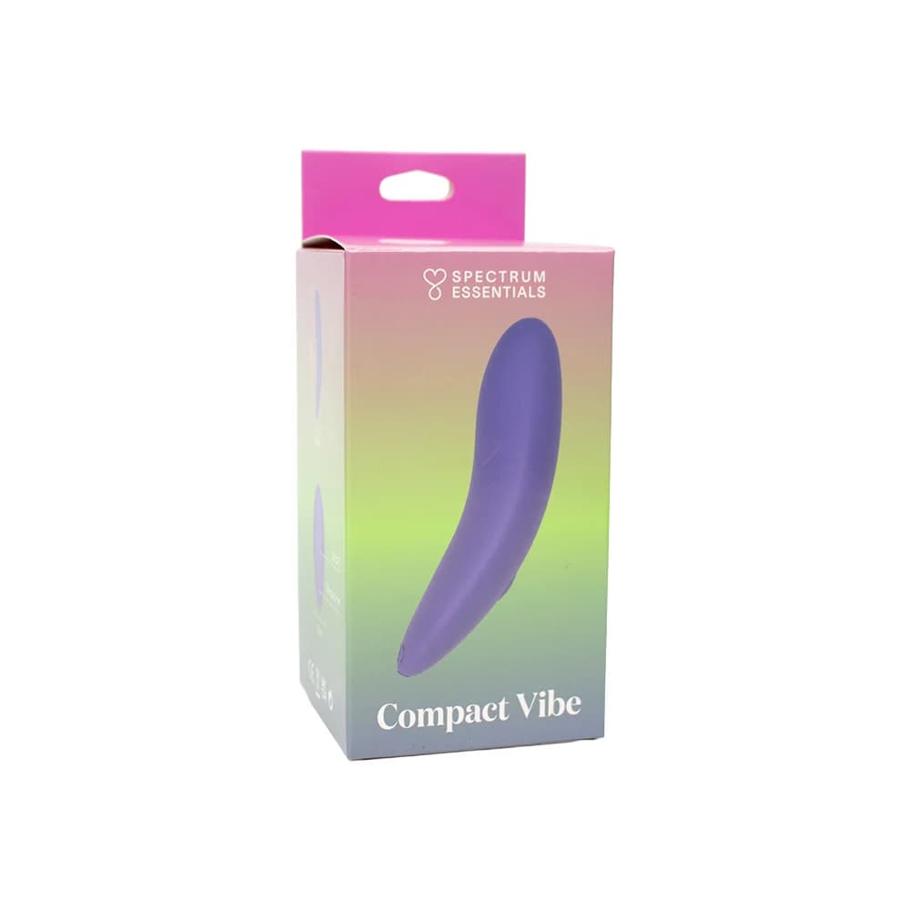 Spectrum Essentials Rechargeable Silicone Compact External Vibrator Purple thumbnail 8