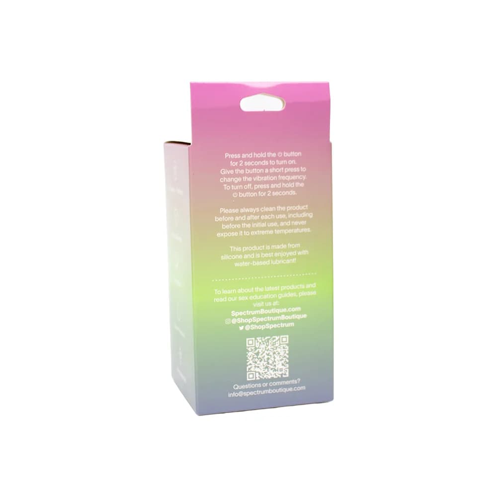 Spectrum Essentials Rechargeable Silicone Compact External Vibrator Purple thumbnail 9