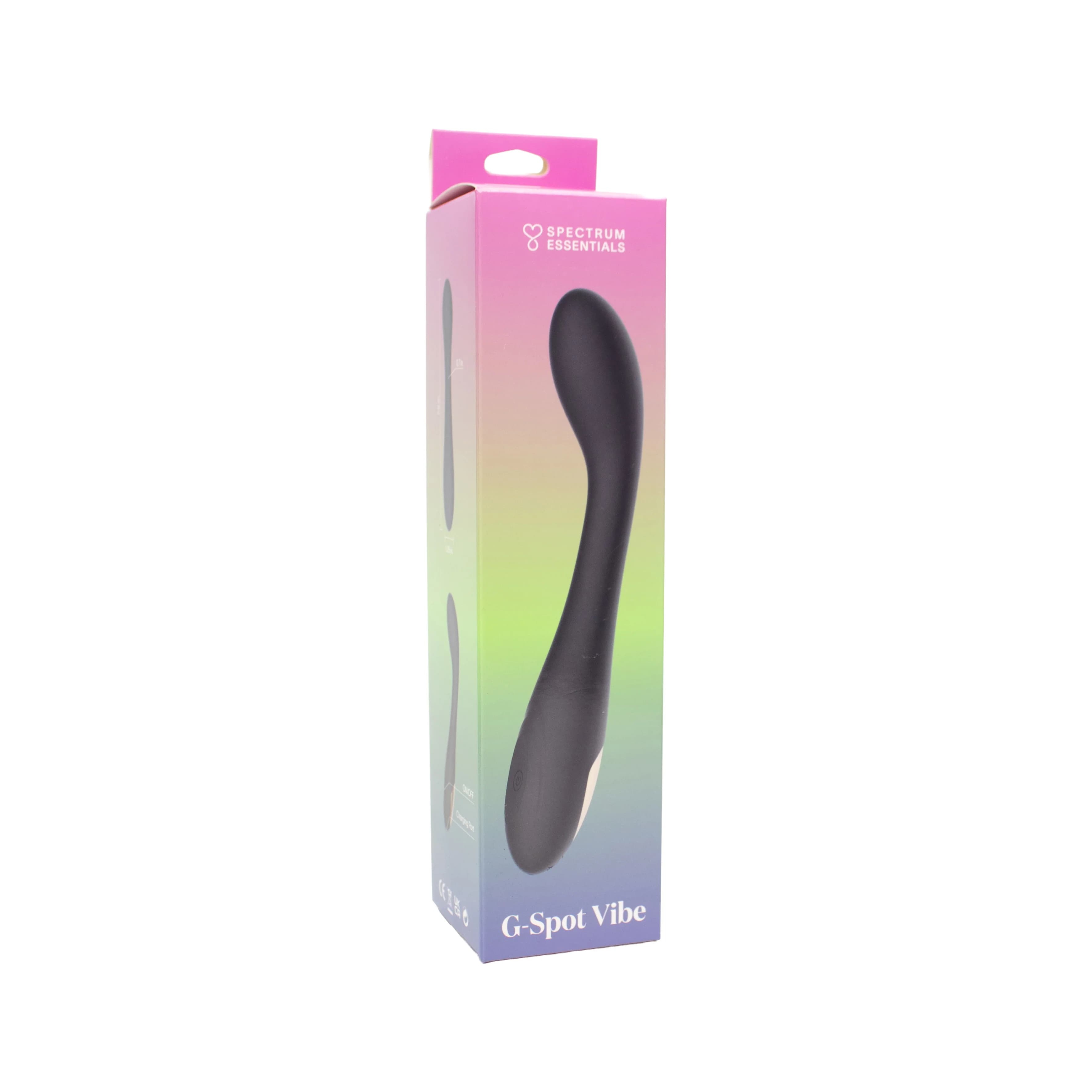 Spectrum Essentials Rechargeable Silicone G-Spot Vibrator Black thumbnail 8