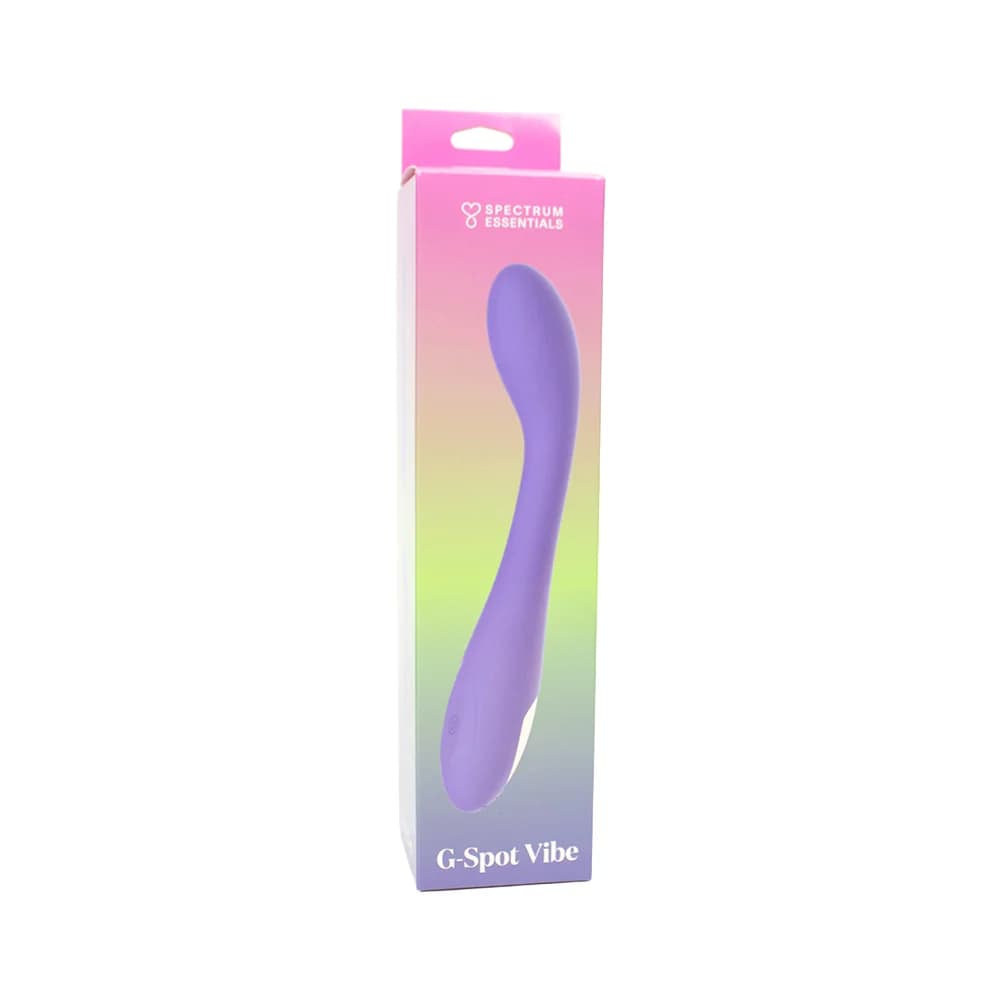 Spectrum Essentials Rechargeable Silicone G-Spot Vibrator Purple thumbnail 7