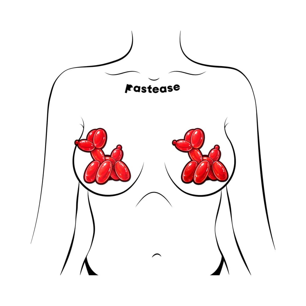 Pastease Red Balloon Animal Breast Pasties thumbnail 2