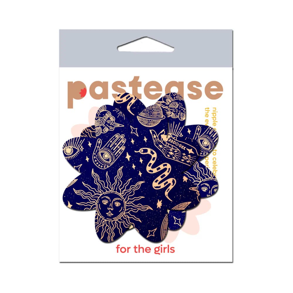 Pastease Midnight Celestial Sun & Moon Petal Breast Pasties thumbnail 4