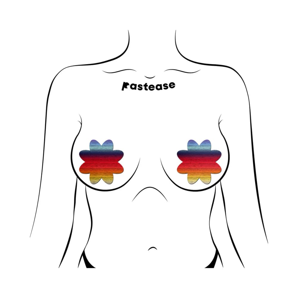 Pastease Retro Horizon Color Petal Breast Pasties thumbnail 2