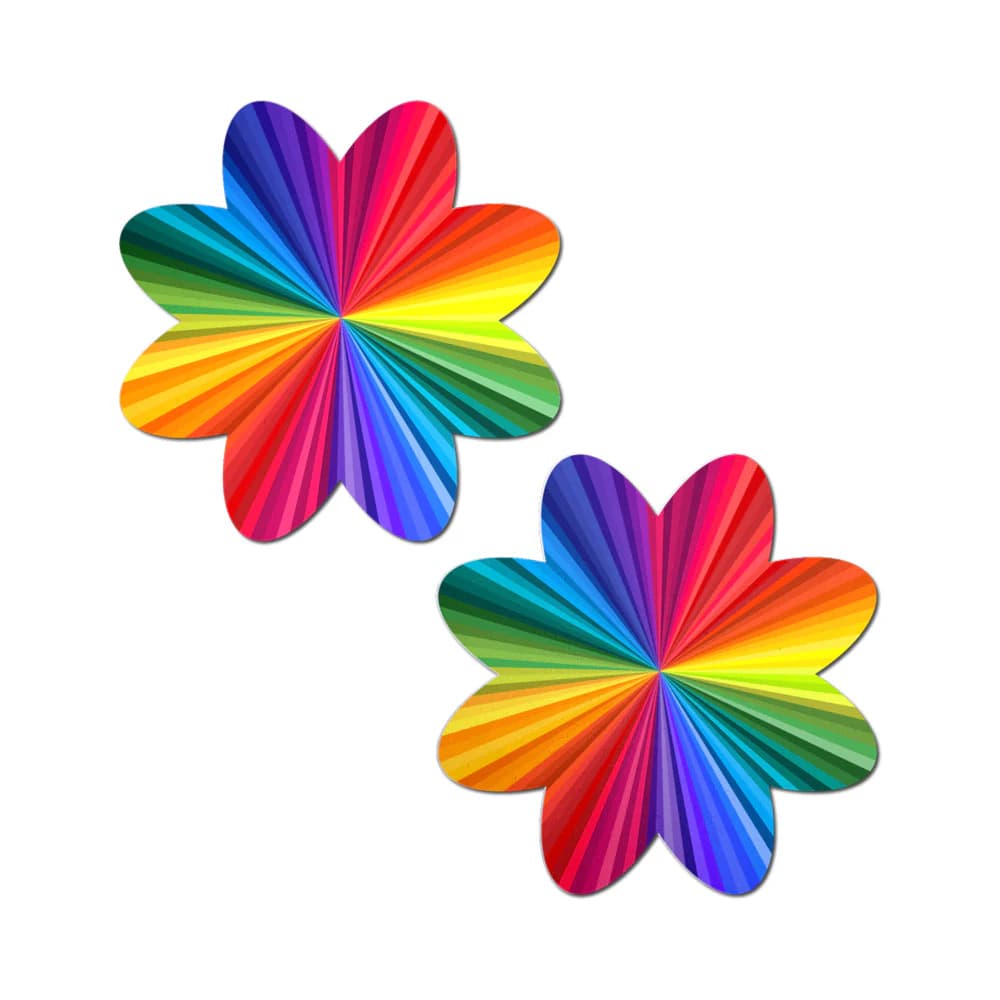 Pastease Rainbow Kaleidoscope Petal Breast Pasties