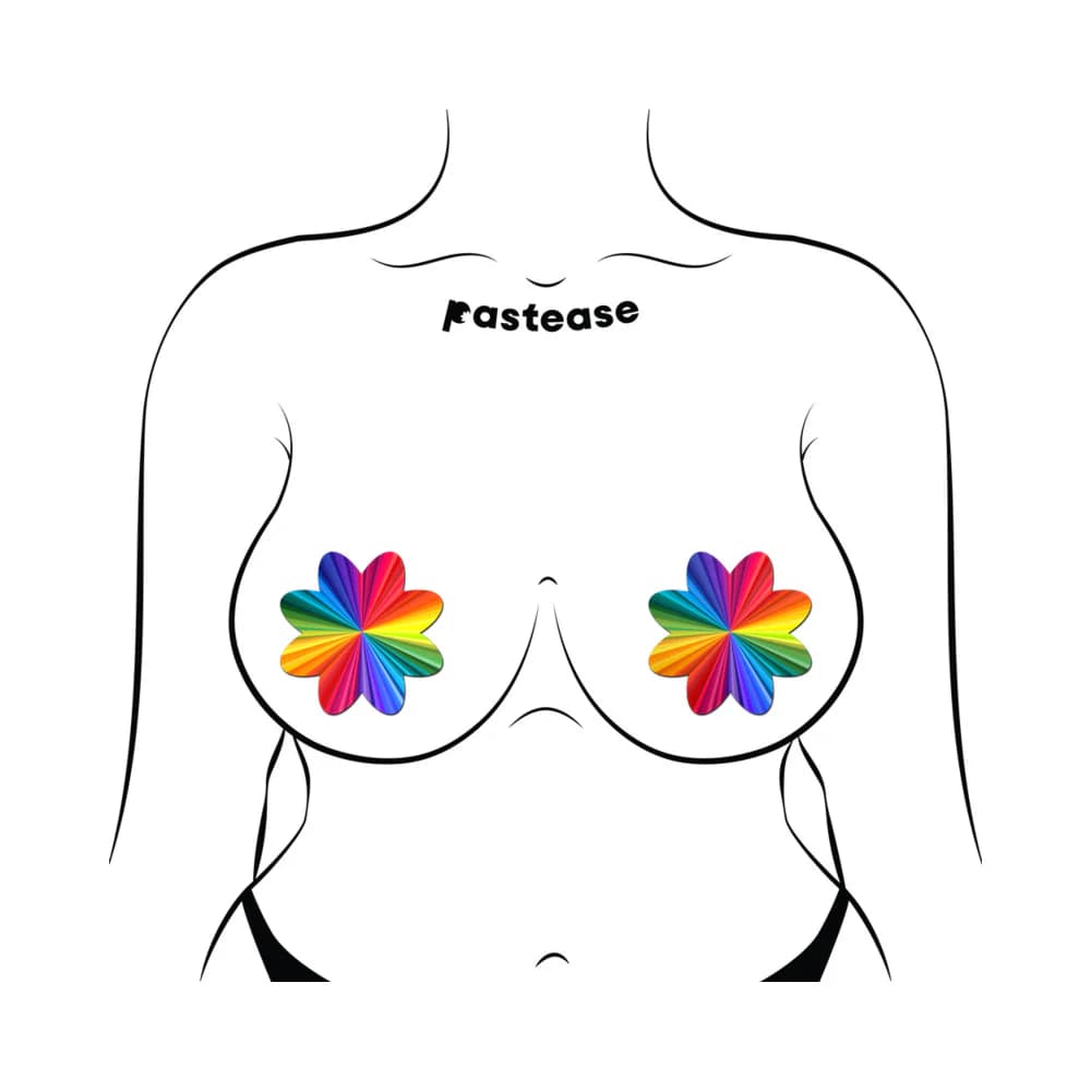 Pastease Rainbow Kaleidoscope Petal Breast Pasties thumbnail 3