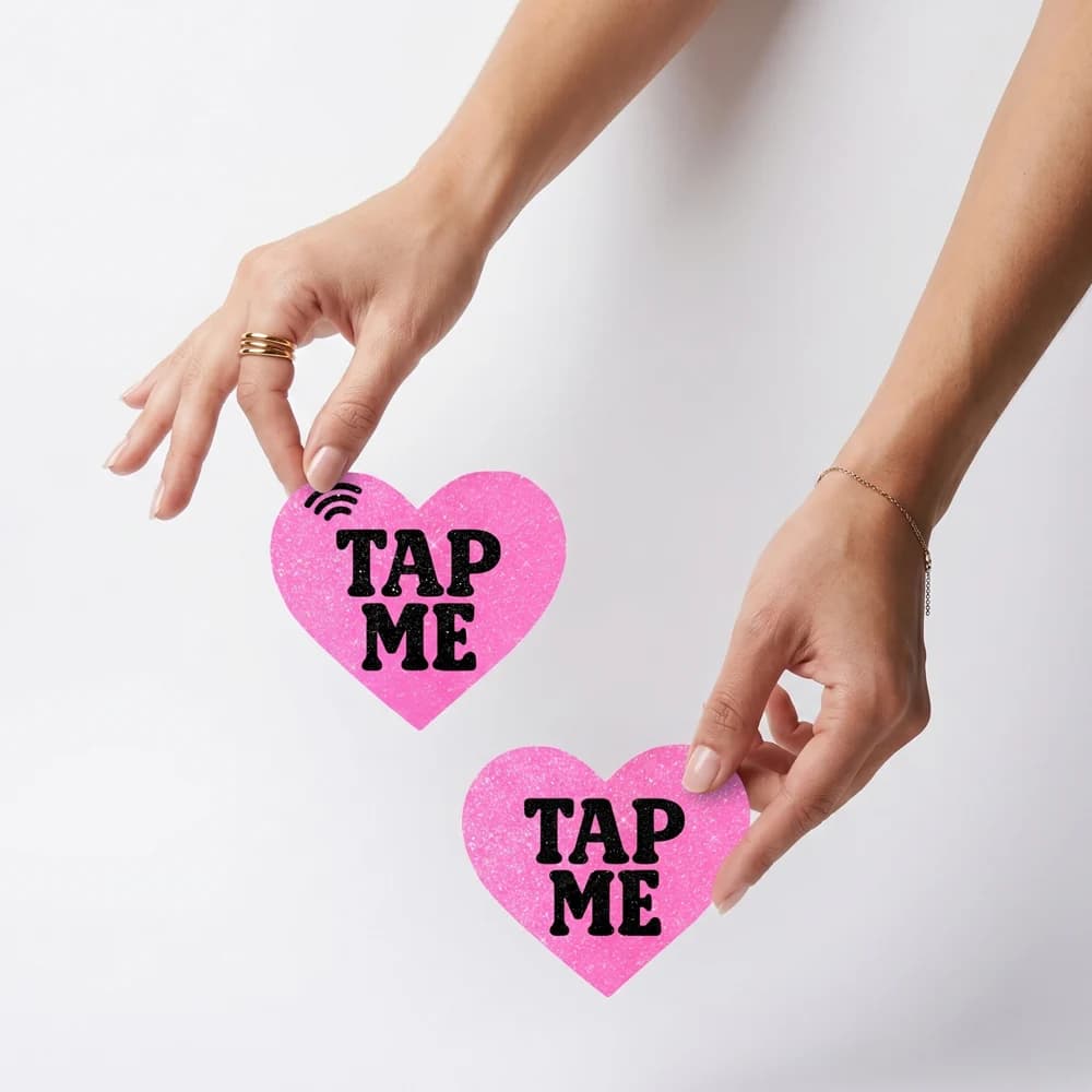 Neva Nude Tap Me Pink Heart Smart NFC Pasties thumbnail 2