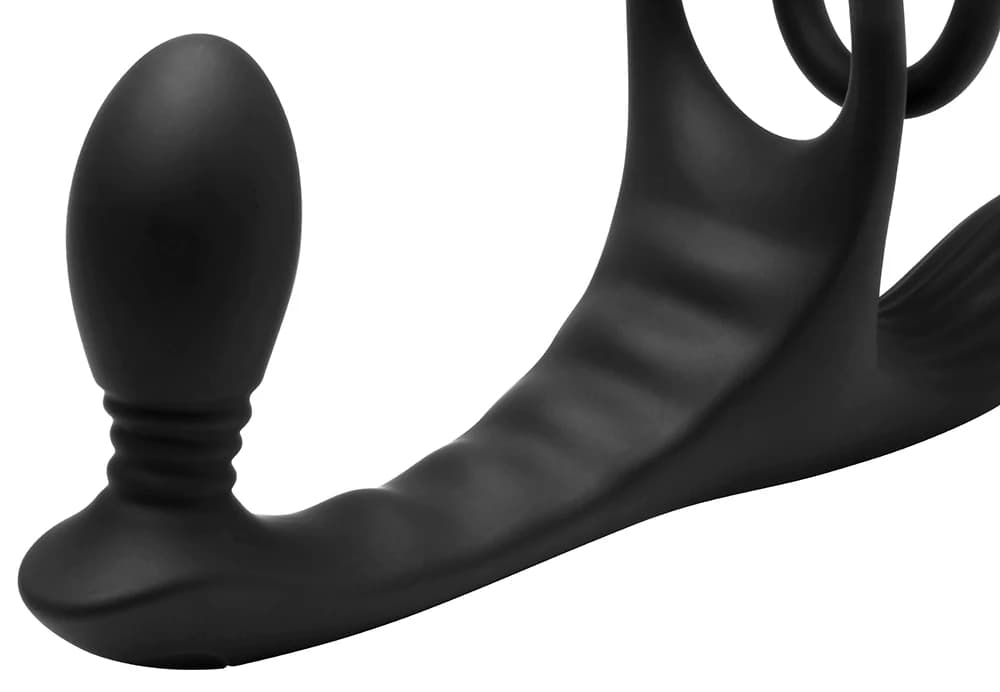 JOCK Enhancers Triple Rush Vibrating C-Ring&Anal Plug w/ Remote thumbnail 7