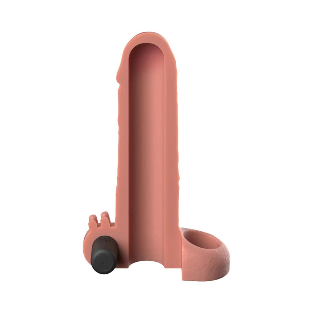 Fantasy X-Tensions Vibrating Real Feel Extension 1 in. Light thumbnail 3