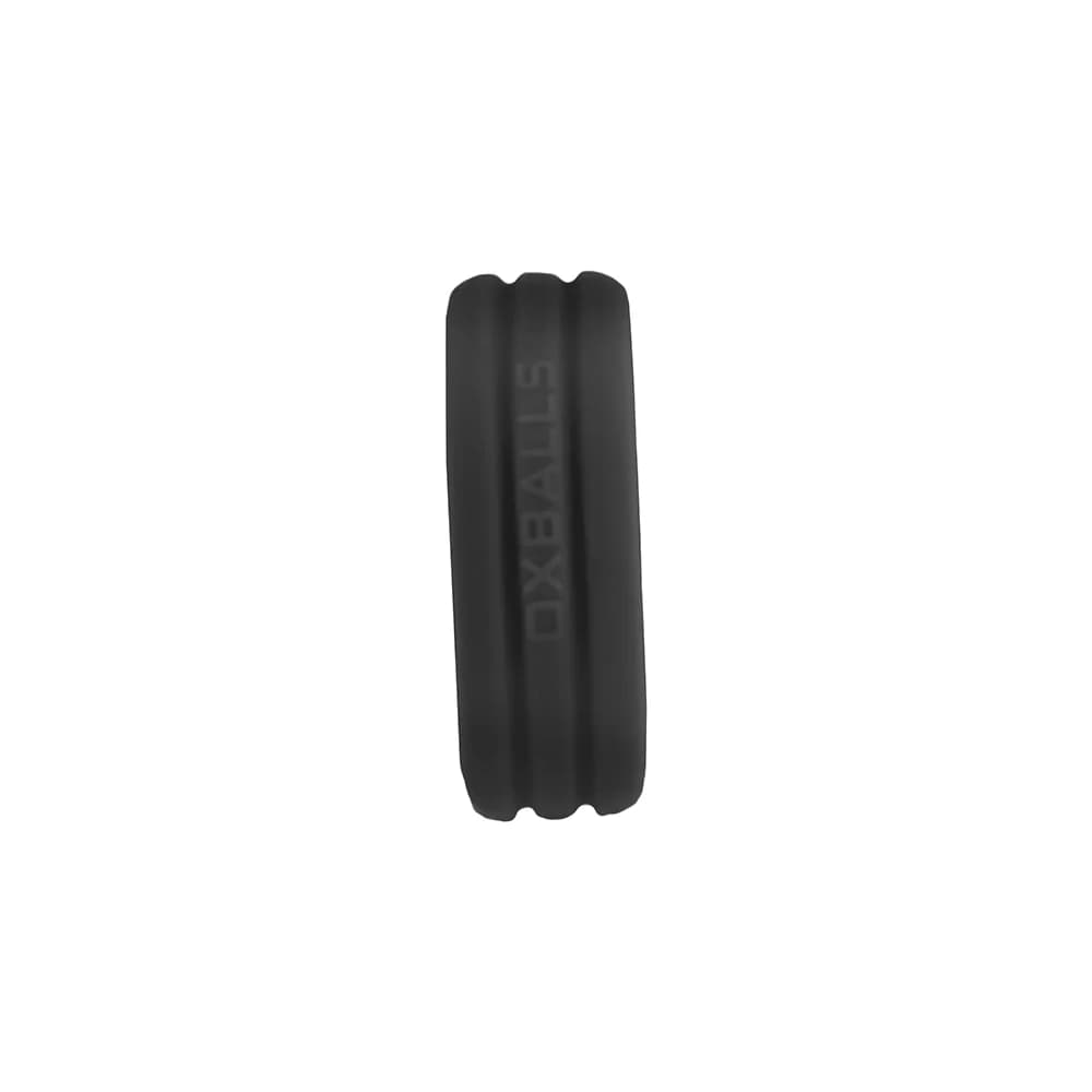 Hunkyjunk Roto Grooved Gripper-Ribbed Cockring Black Fog thumbnail 7