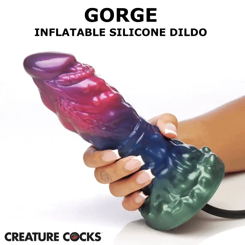 Creature Cocks Gorge Inflatable Silicone Dildo thumbnail 3